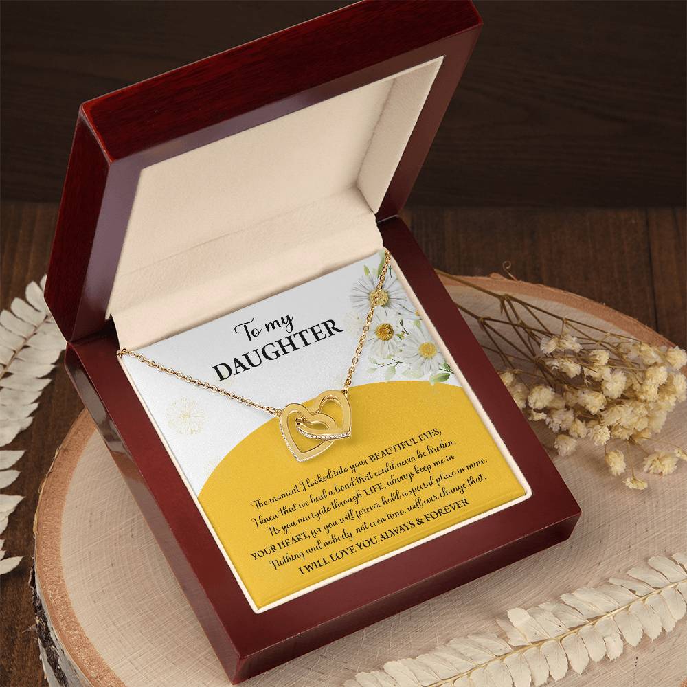 Daughter-A Special Place Interlocking Hearts Necklace