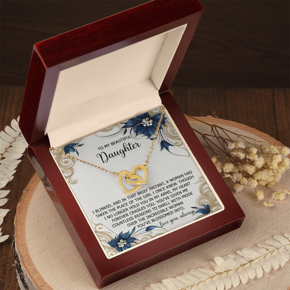 Daughter, Forever In My Arms Necklace - Gift of Affection