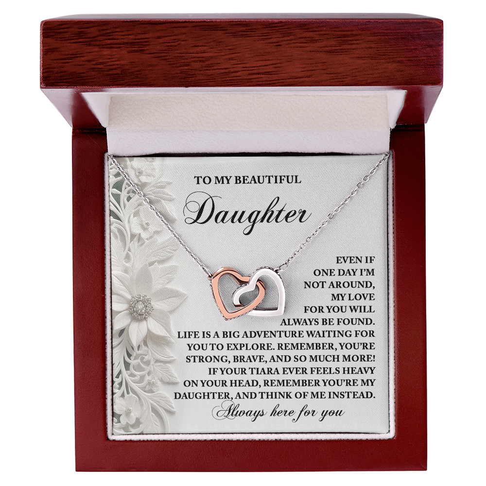 Daughter, Always Think Of Me Necklace - Sentimental Gift