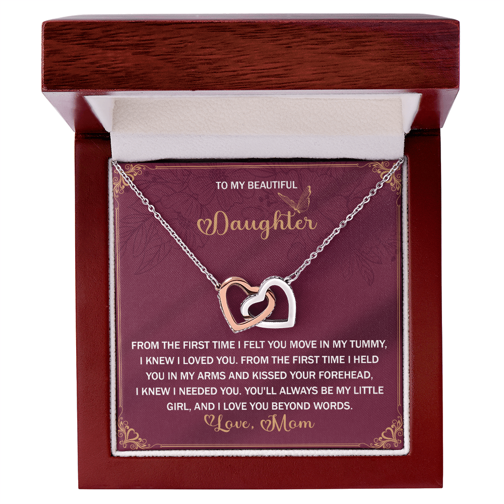 Daughter, Love Beyond Words Necklace - Gift for My Girl