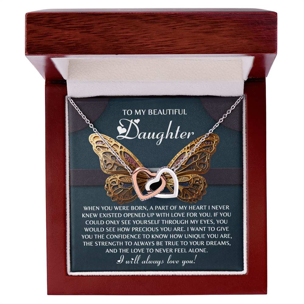Daughter, Never Feel Alone Necklace - Gift of Support