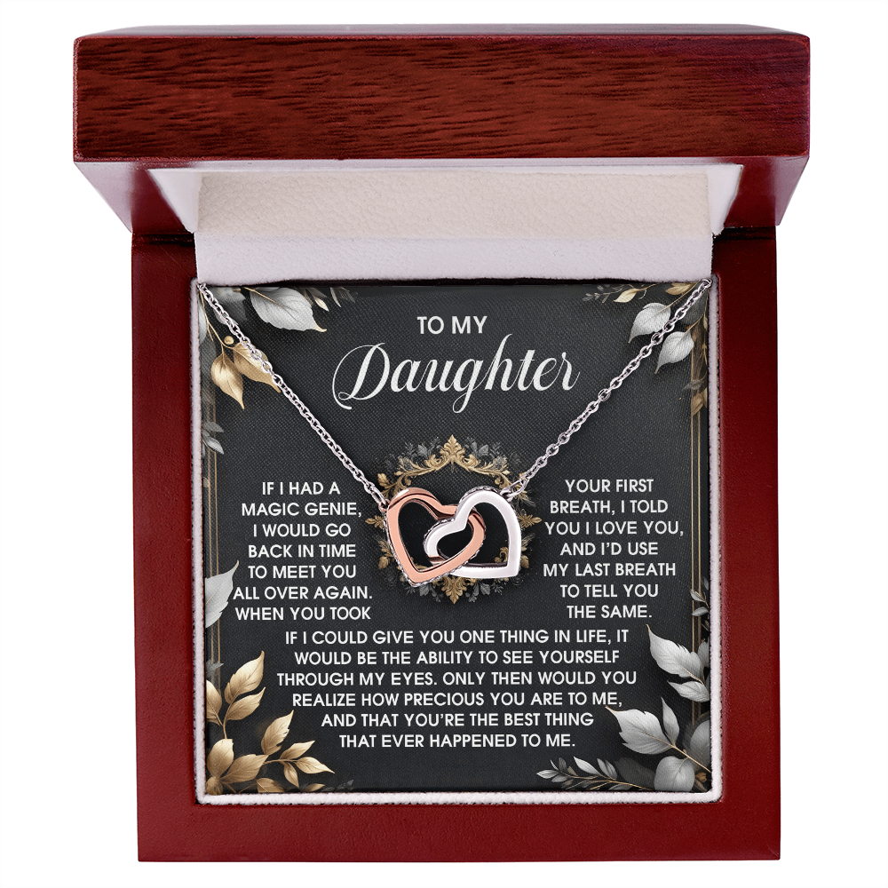 Daughter, I'd Choose You Over And Over Necklace - Gift