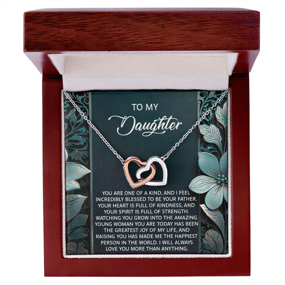 Daughter, You Make Me Happiest Necklace - Heartfelt Gift