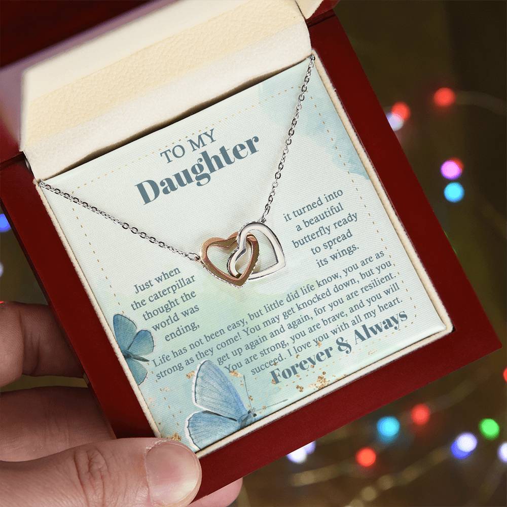 Daughter-Beautiful Butterfly Necklace