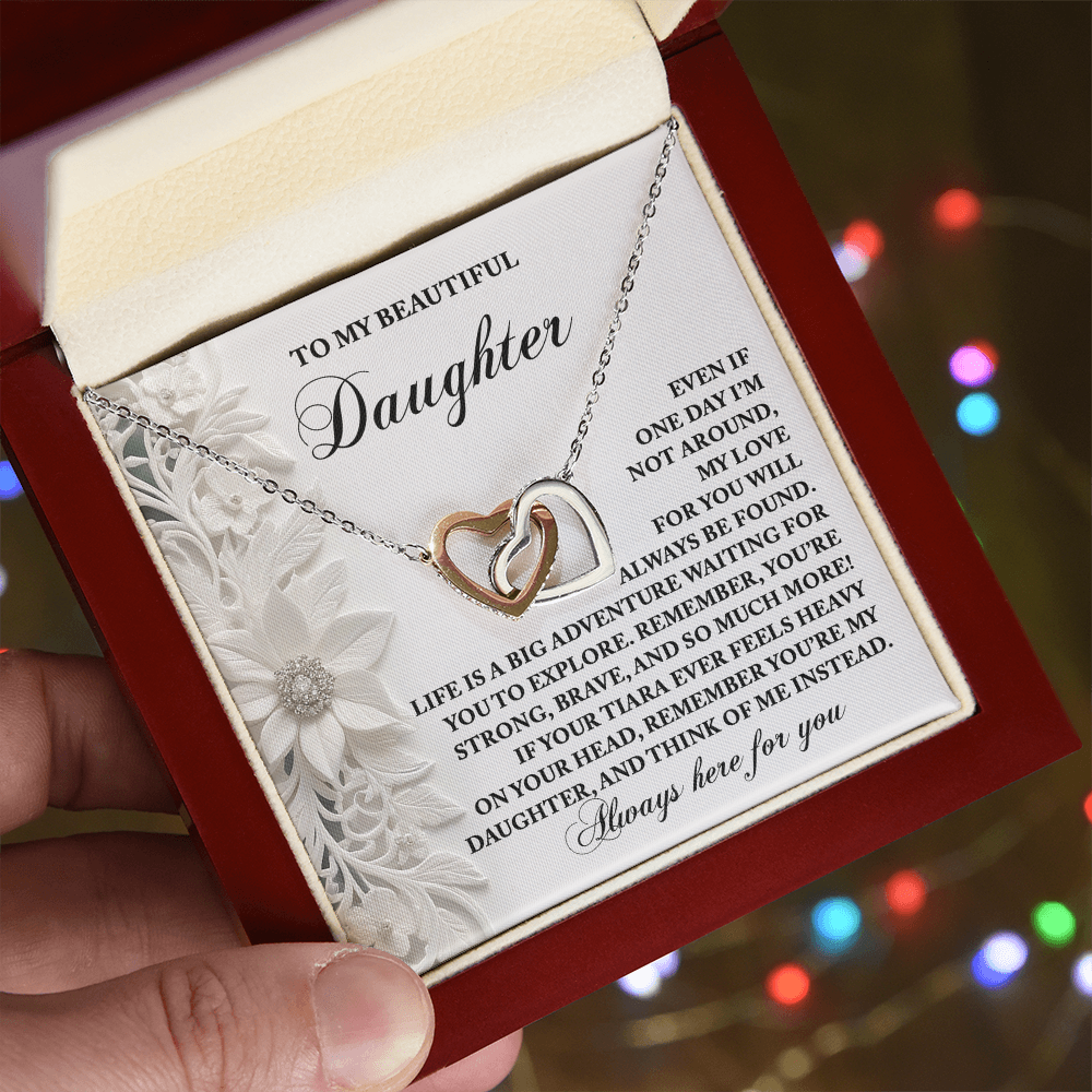 Daughter, Always Think Of Me Necklace - Sentimental Gift
