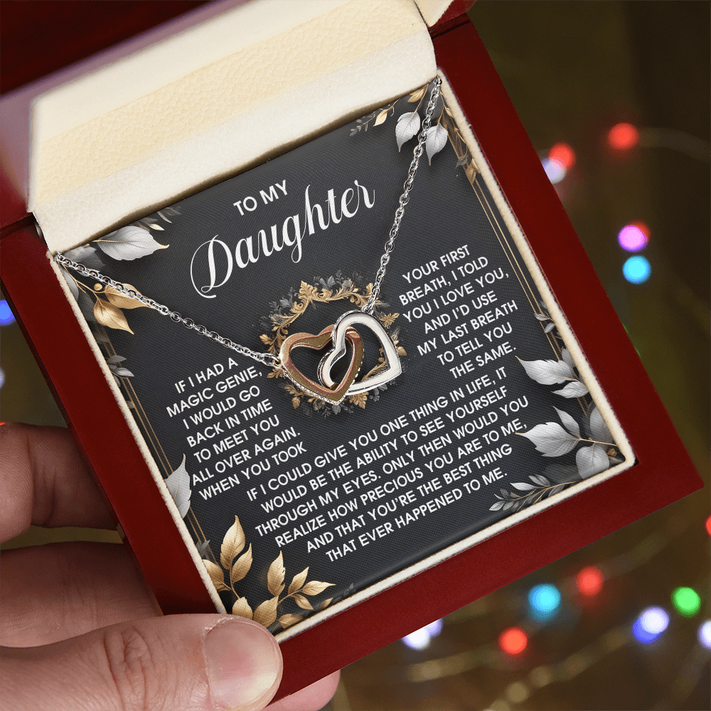 Daughter, I'd Choose You Over And Over Necklace - Gift