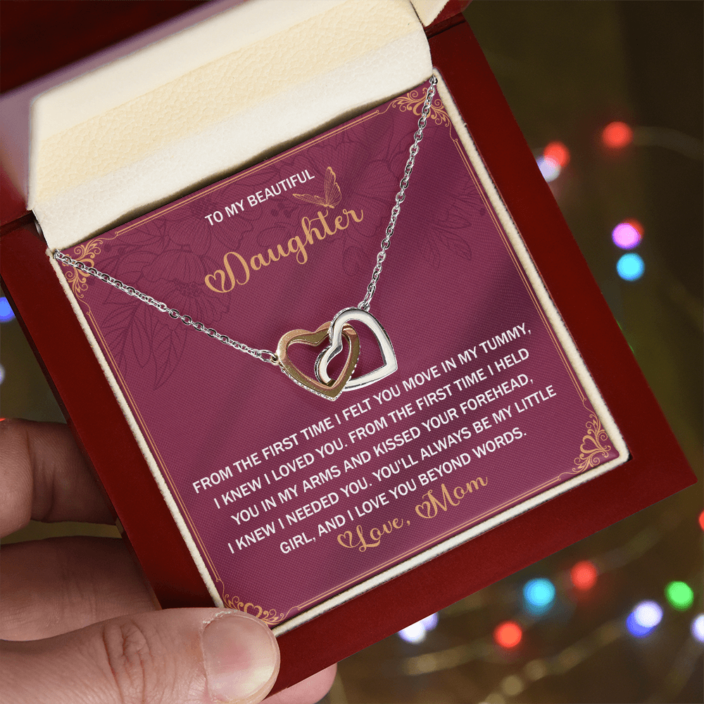 Daughter, Love Beyond Words Necklace - Gift for My Girl