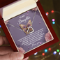 Daughter, My Beautiful Butterfly Interlocking Hearts Necklace - Cherished Gift