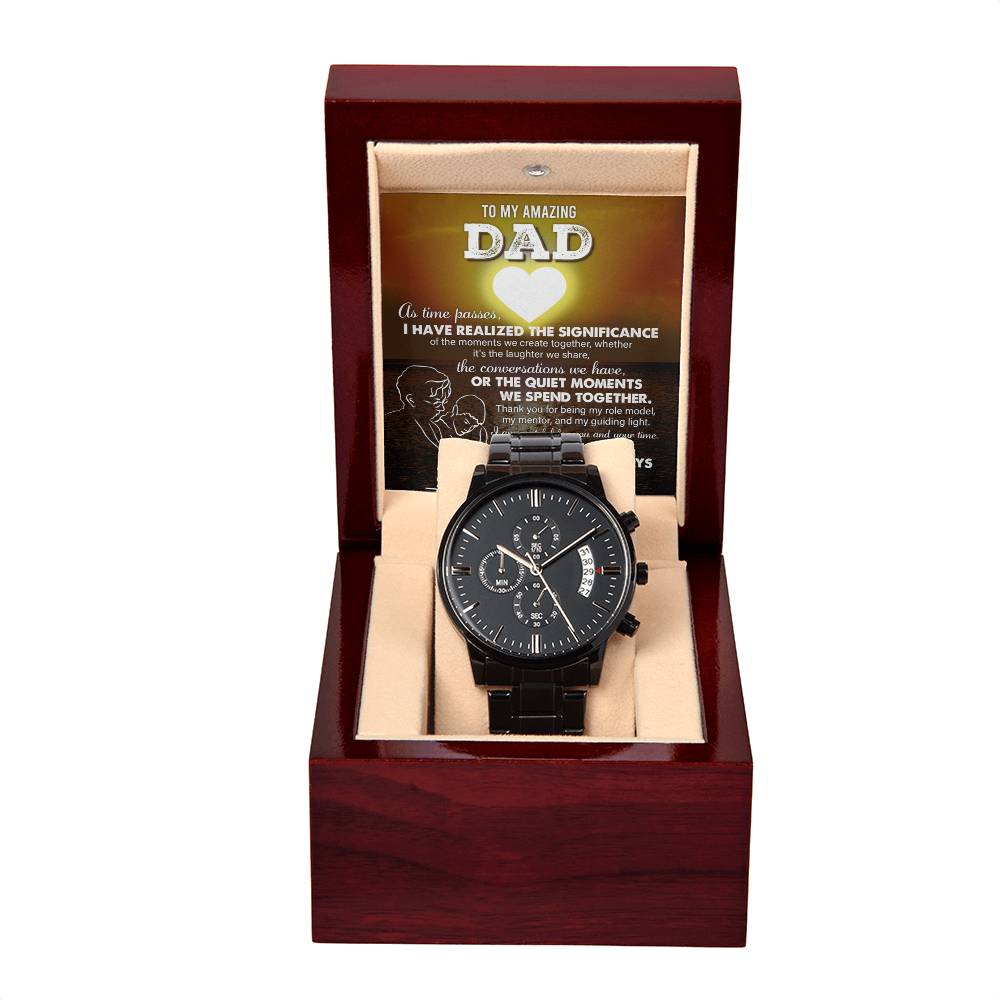 Dad-My Guiding Light-Metal Chronograph Watch
