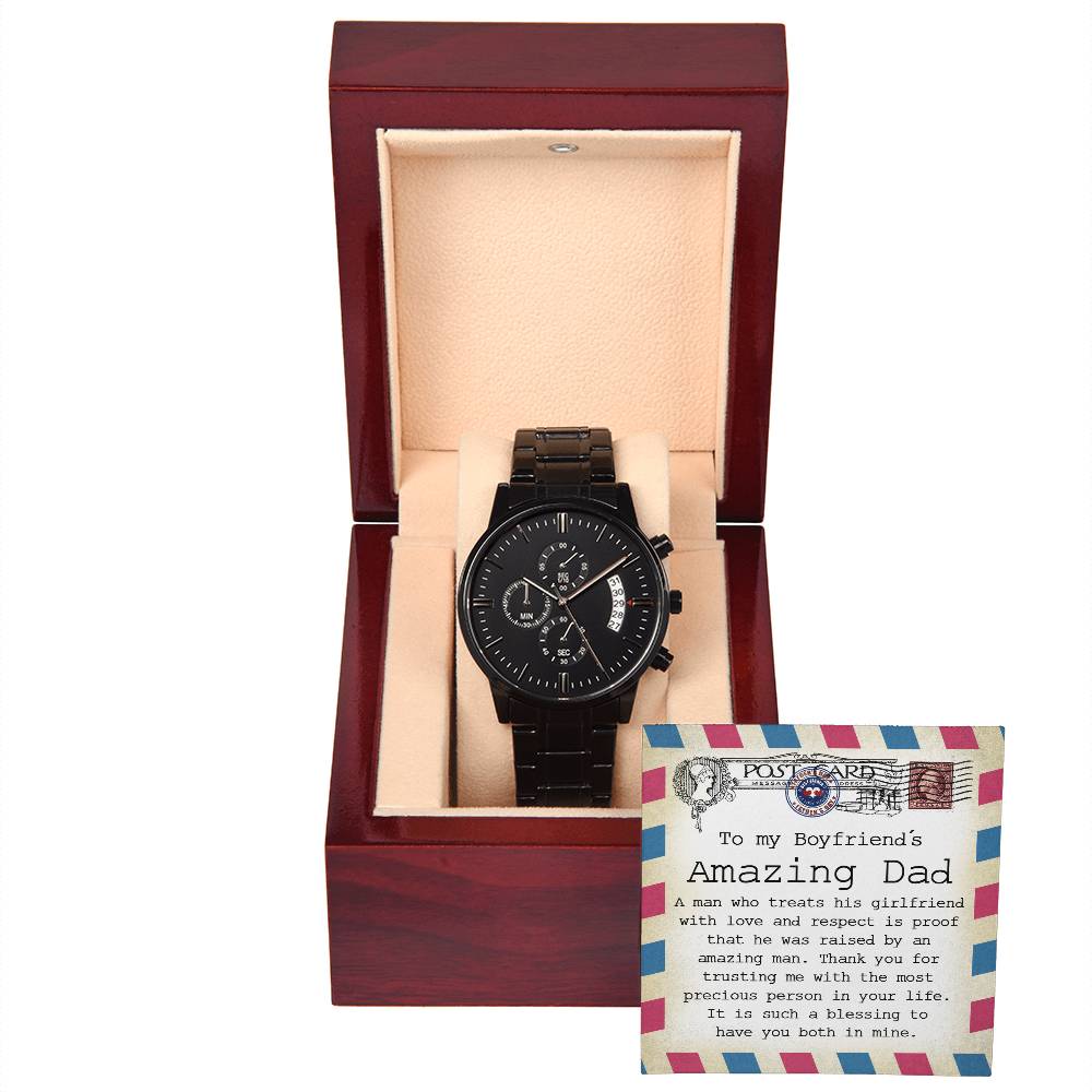 Boyfriend_s Dad-An Amazing Man-Metal Chronograph Watch