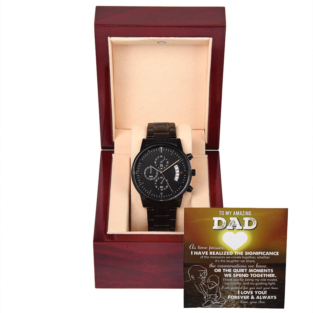Dad-My Guiding Light-Metal Chronograph Watch