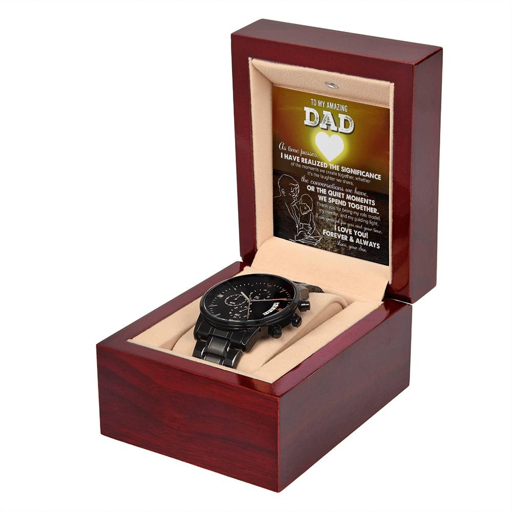 Dad-My Guiding Light-Metal Chronograph Watch