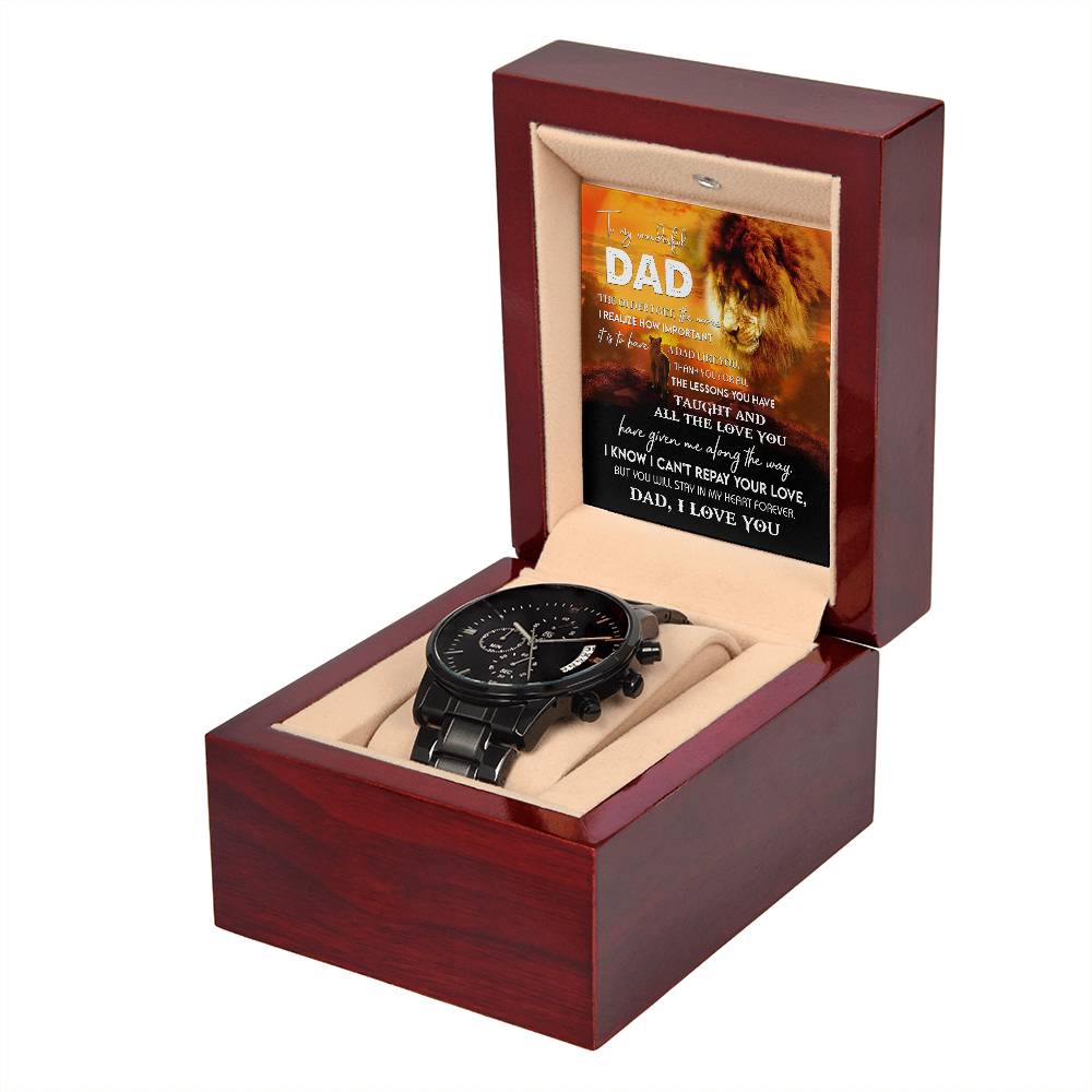 Dad-Repay Your Love-Metal Chronograph Watch
