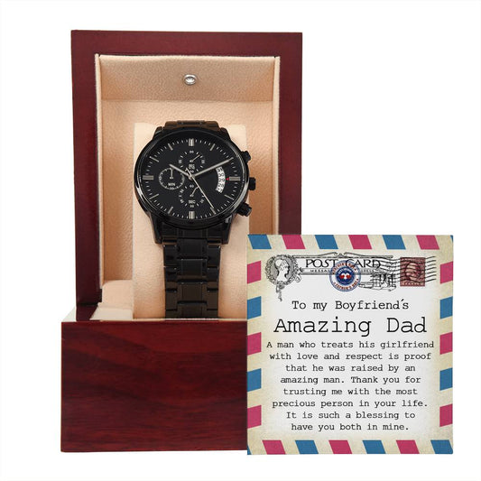 Boyfriend_s Dad-An Amazing Man-Metal Chronograph Watch
