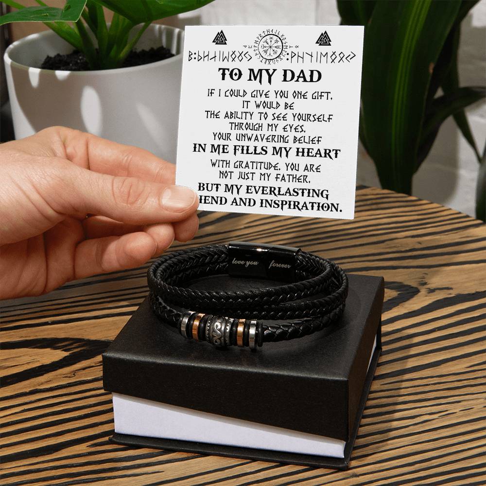 To My Dad Gift - Love You Forever Bracelet