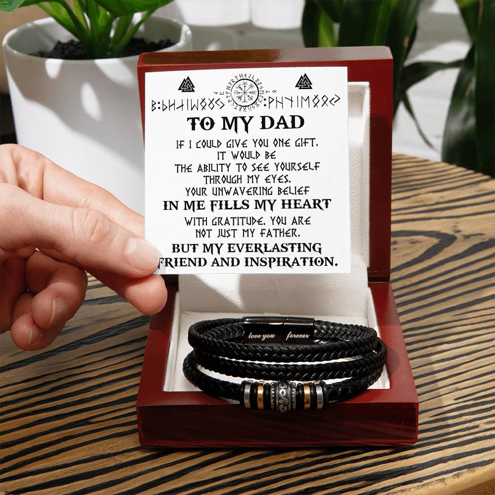 To My Dad Gift - Love You Forever Bracelet