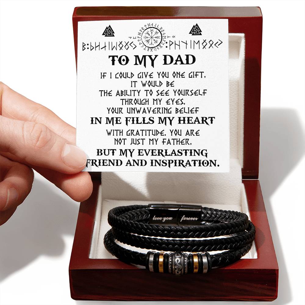 To My Dad Gift - Love You Forever Bracelet