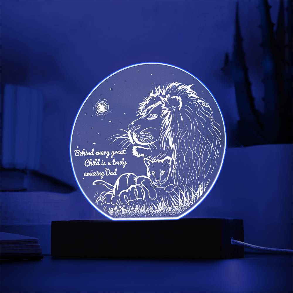 Dad-Amazing Dad-Circle Acrylic Plaque