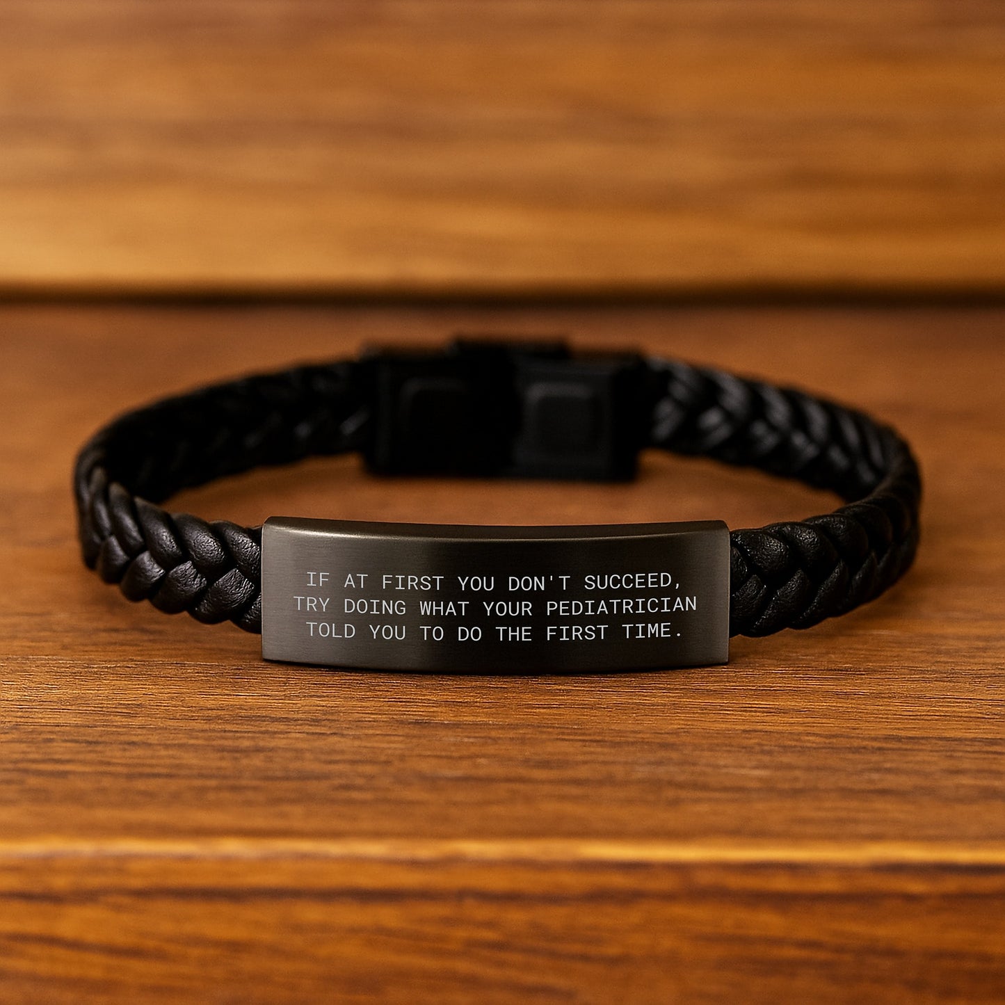 Funny Pediatrician Quotes Interlaced Leather Bracelet Gifts from Men to Pediatrician Graduation Unique Gifts - Image 2