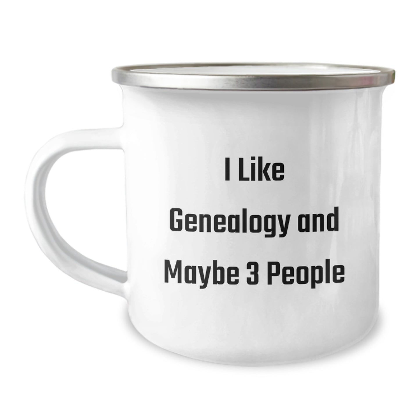 Funny Genealogy Gifts for Genealogy Enthusiasts, Camping Mug - Gifts from Friends for Women Genealogy Researchers, 'I Like Genealogy And Maybe 3 People' Funny Christmas Unique Gifts - Image 1