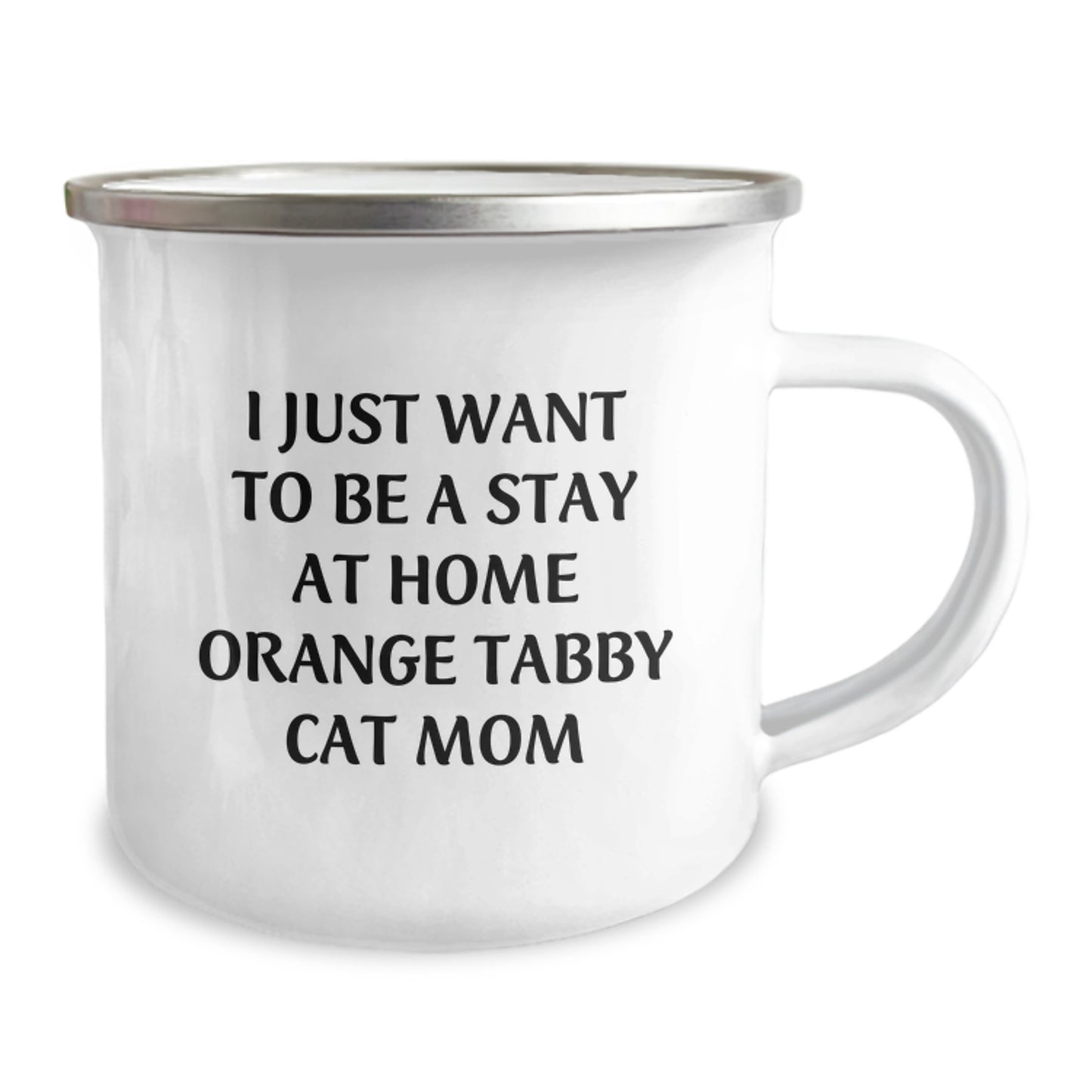 Funny Orange Tabby Cat Mom Camping Mug Gifts from Men to Women Friends Family for Valentine's Unique Presents - Image 2