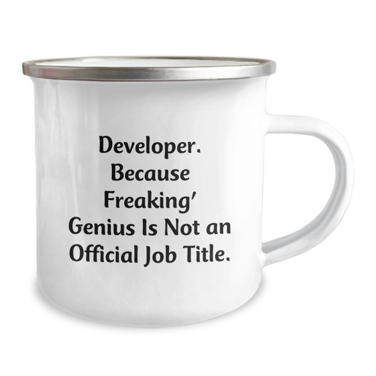 Funny Developer Birthday Unique Gifts from Friends to Developer Men Stainless Steel Camping Mugs - Image 2