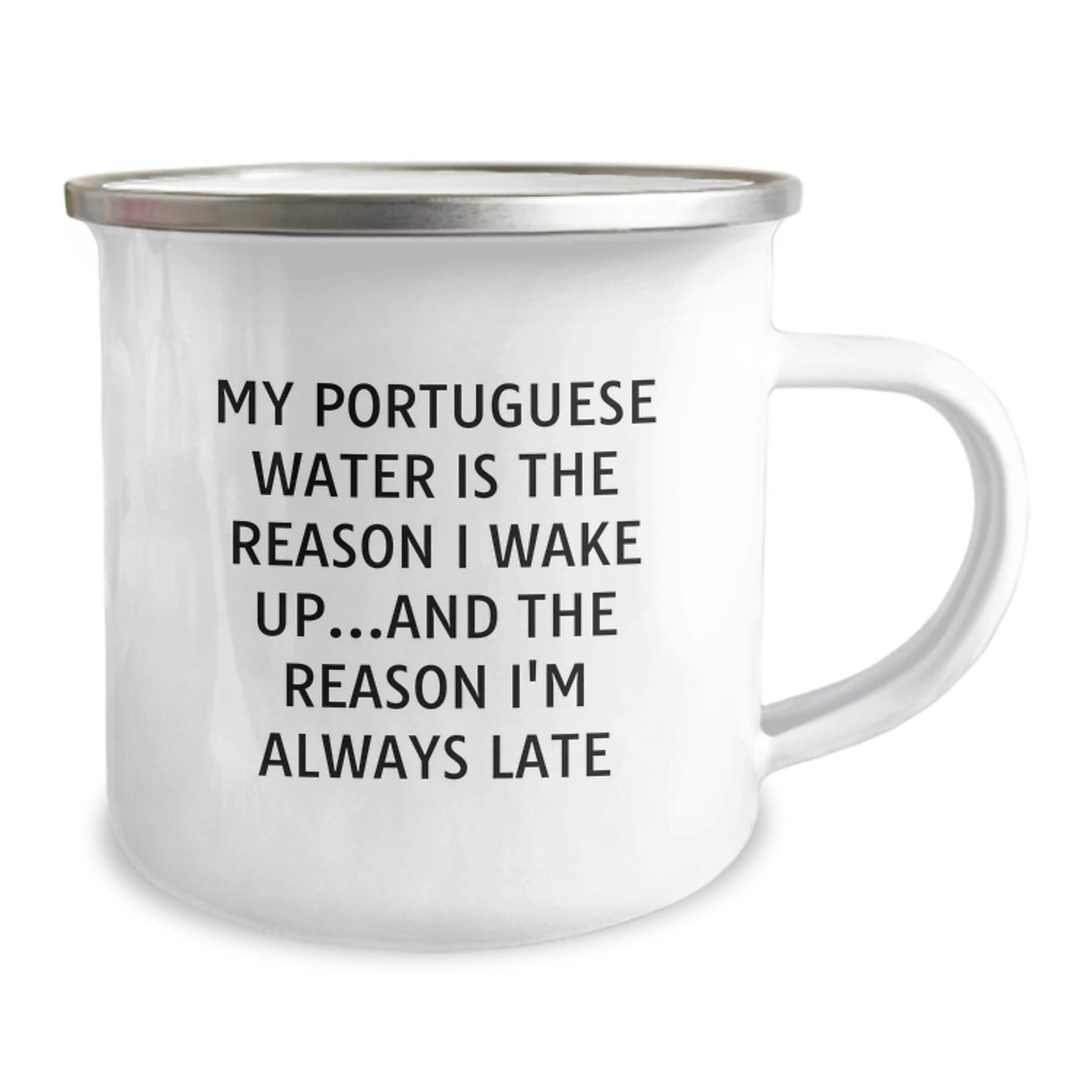 Funny Portuguese Water Dog Gifts for Men from Friends and Family - Camping Mug for Birthday Unique Presents - Image 2