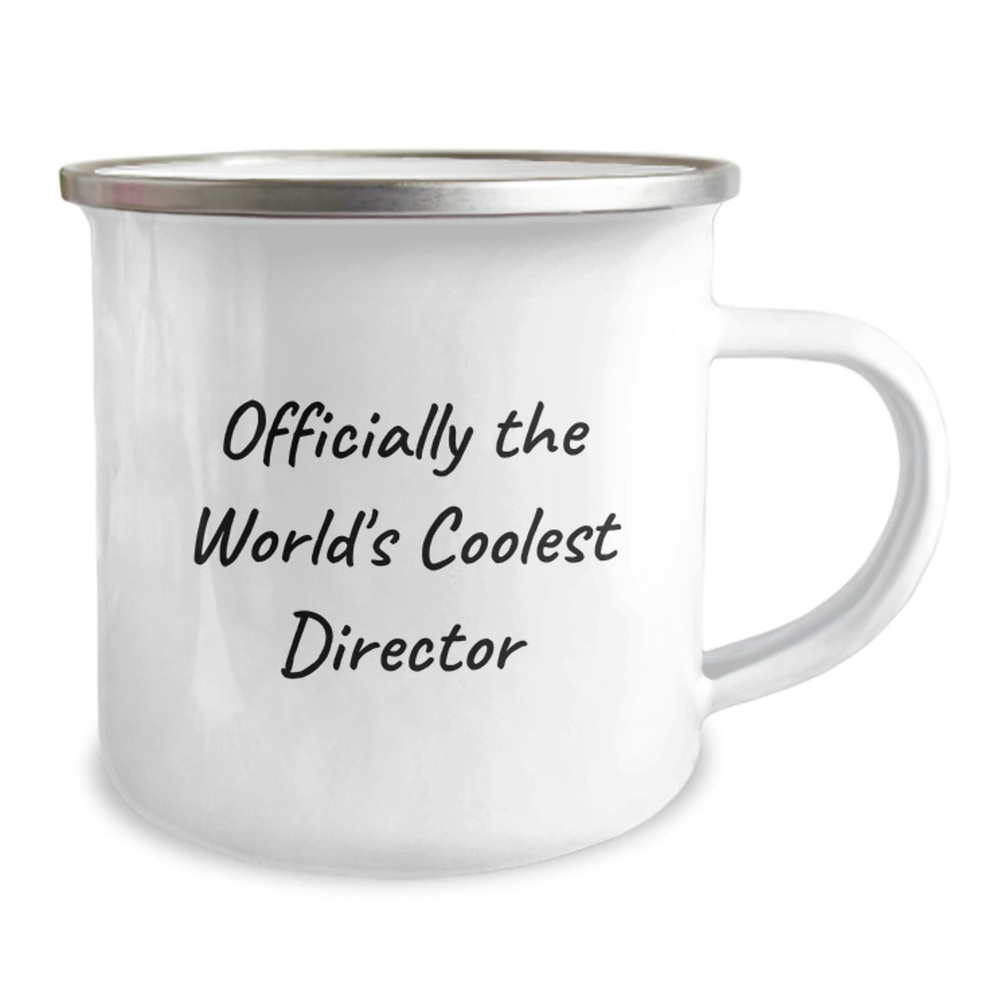 Funny Director Gifts from Men for Officially The World's Coolest Director Friends - Graduation Unique Gifts, Camping Mug for Director, Officially The World's Coolest Director Quote - Image 2
