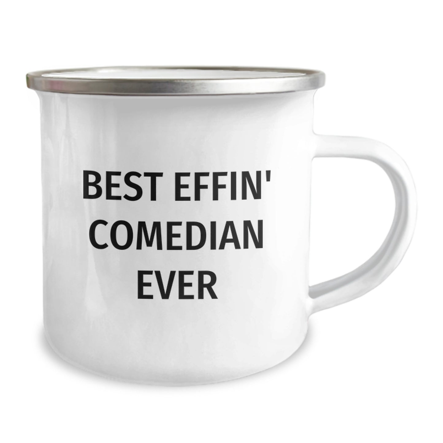 Funny Comedian Gifts from Friends, Comedian Camping Mug Best Effin' Ever, Christmas Unique Presents - Image 2