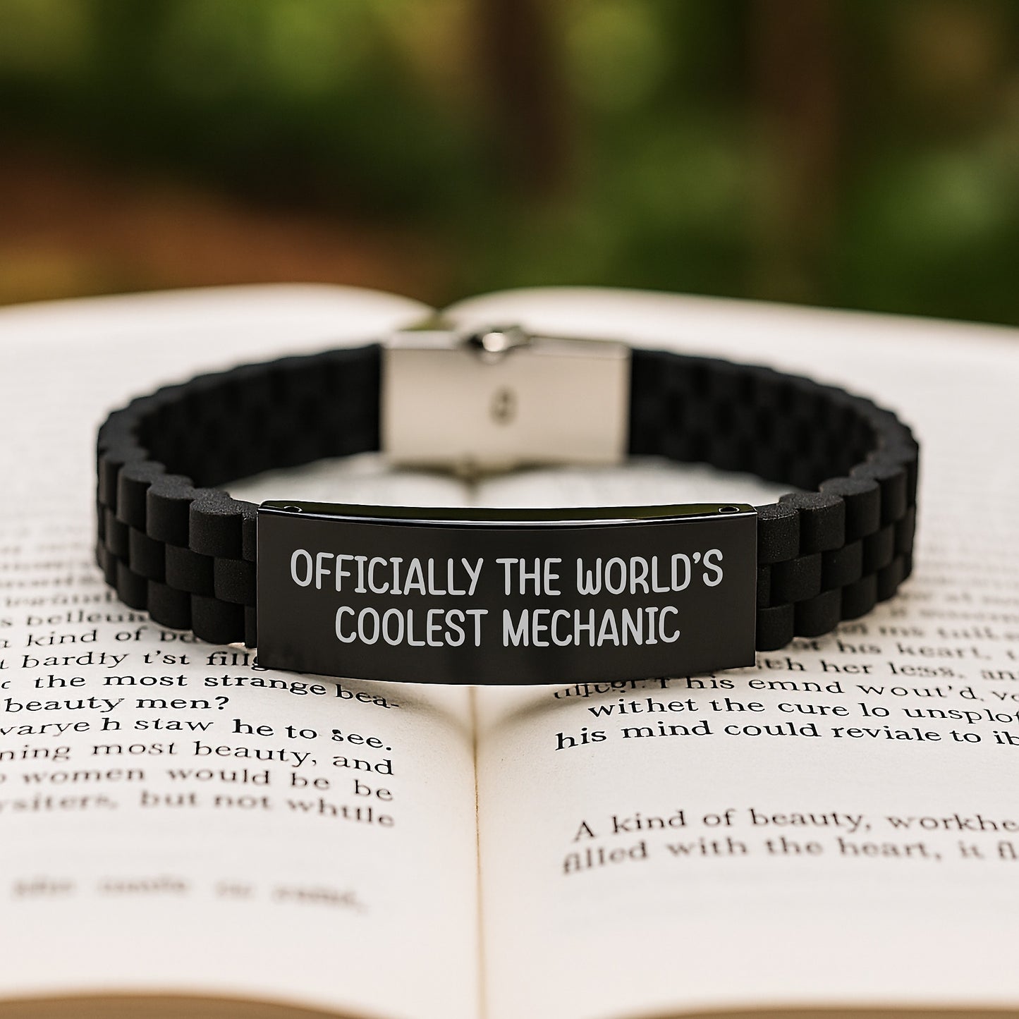 Funny Mechanic Gifts from Friends - Officially The World's Coolest Mechanic Glide lock Clasp Bracelet for Men, Women, Graduation Unique Gifts - Image 2
