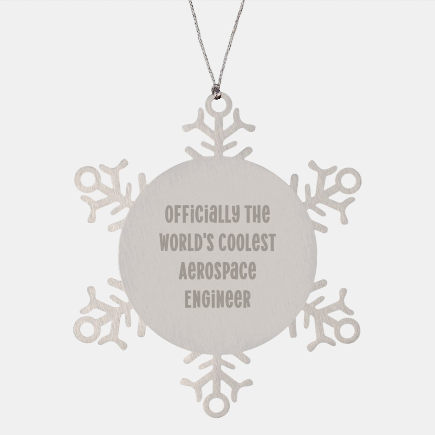 Aerospace Engineer Gifts, Funny Snowflake Ornament Gifts from Friends, Christmas Unique Gifts for Men, Women, Coworkers, Family - Image 1