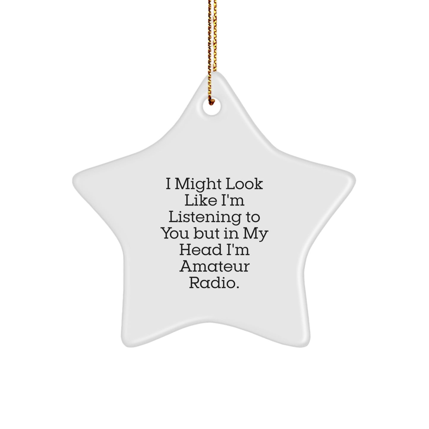 Funny Amateur Radio Star Ornament Gifts from Family, Friends, or Coworkers for Christmas Unique Gifts - Image 1