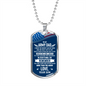 To My Army Dad, Military Dad, Military Gift, Birthday Gift For Military Dad, Armed Forces, Military Dog Tag Gift For Dad, Dog Tag Necklace For Men - DTADFS