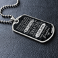 Grandson Gift From Nana, Grandson Dog Tag Necklace, Grandma's Gift For Grandson, Gift For Grandson Grandma Gift-DTFGRNDM