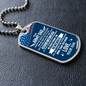 To My Army Dad, Military Dad, Military Gift, Birthday Gift For Military Dad, Armed Forces, Military Dog Tag Gift For Dad, Dog Tag Necklace For Men - DTADFS