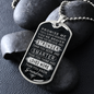 Grandson Gift From Nana, Grandson Dog Tag Necklace, Grandma's Gift For Grandson, Gift For Grandson Grandma Gift-DTFGRNDM