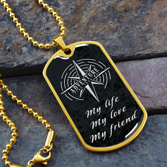 Necklace Metal For Men, Gifts For Him Boyfriend Grandson Brother Husband Grandfather Son Dad, Necklace Pendant Men - DTMFR