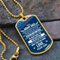 To My Army Dad, Military Dad, Military Gift, Birthday Gift For Military Dad, Armed Forces, Military Dog Tag Gift For Dad, Dog Tag Necklace For Men - DTADFS