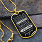 Grandson Gift From Nana, Grandson Dog Tag Necklace, Grandma's Gift For Grandson, Gift For Grandson Grandma Gift-DTFGRNDM