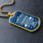 To My Army Dad, Military Dad, Military Gift, Birthday Gift For Military Dad, Armed Forces, Military Dog Tag Gift For Dad, Dog Tag Necklace For Men - DTADFS