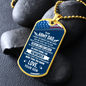 To My Army Dad, Military Dad, Military Gift, Birthday Gift For Military Dad, Armed Forces, Military Dog Tag Gift For Dad, Dog Tag Necklace For Men - DTADFS