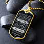 Grandson Gift From Nana, Grandson Dog Tag Necklace, Grandma's Gift For Grandson, Gift For Grandson Grandma Gift-DTFGRNDM