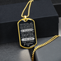 Grandson Gift From Nana, Grandson Dog Tag Necklace, Grandma's Gift For Grandson, Gift For Grandson Grandma Gift-DTFGRNDM