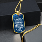 To My Army Dad, Military Dad, Military Gift, Birthday Gift For Military Dad, Armed Forces, Military Dog Tag Gift For Dad, Dog Tag Necklace For Men - DTADFS