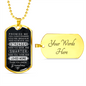 Grandson Gift From Nana, Grandson Dog Tag Necklace, Grandma's Gift For Grandson, Gift For Grandson Grandma Gift-DTFGRNDM