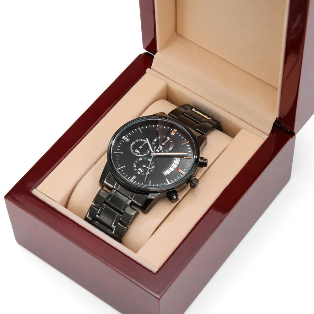 Engraved Mens Watch, Wrist Watch, Engraved Watch, Engraved Watch For Son, Gift For Son From Dad, Wedding Gift For Son, Birthday For Son