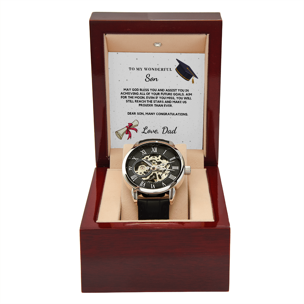 Son Graduation Day, College Graduation, Graduation Gift High School Boy, Graduation Gifts 2022, Watch For Men - SFD01A