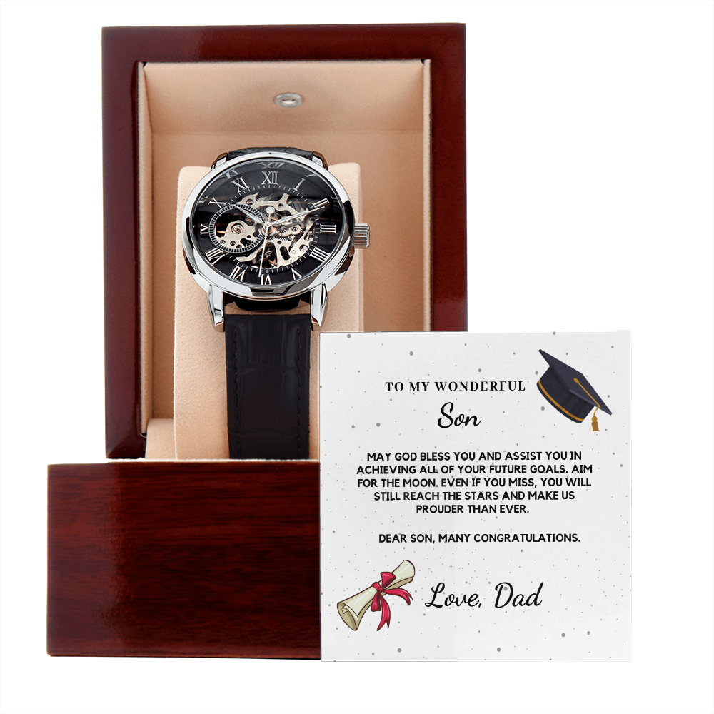 Son Graduation Day, College Graduation, Graduation Gift High School Boy, Graduation Gifts 2022, Watch For Men - SFD01A