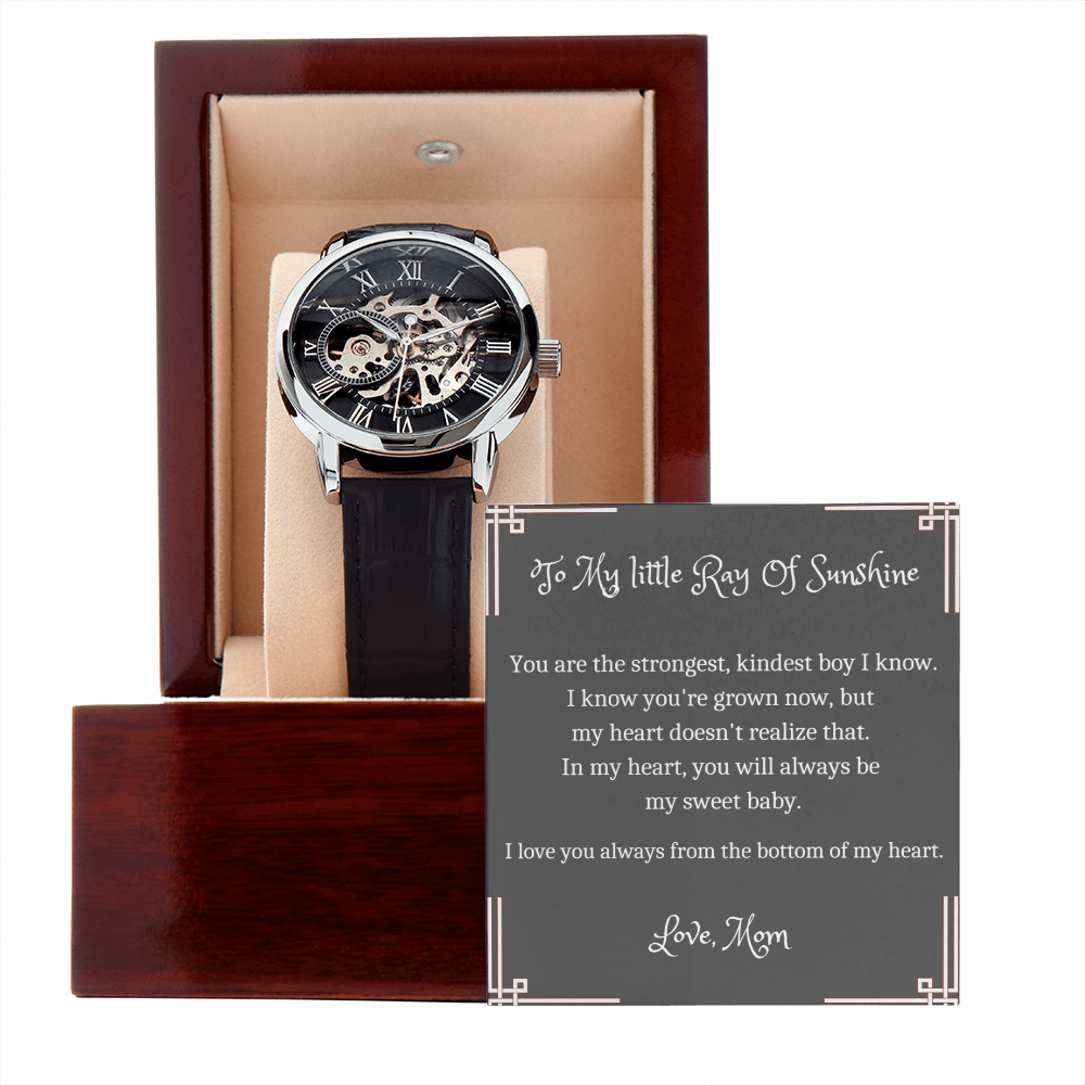A Gift For My Son, Birthday For Son, Gift For Teen Son, Watch For Son, Wedding Gift For Son, Watch For Men - SFM01OW
