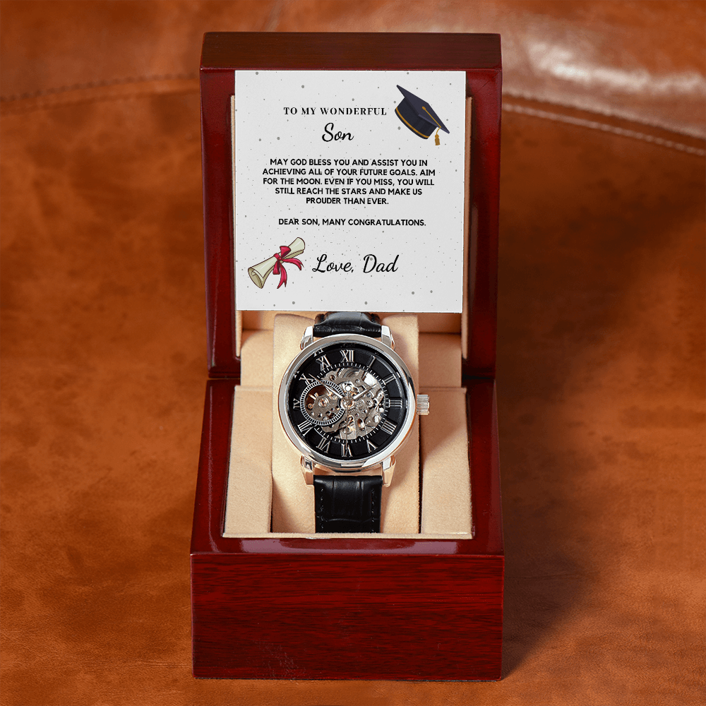 Son Graduation Day, College Graduation, Graduation Gift High School Boy, Graduation Gifts 2022, Watch For Men - SFD01A